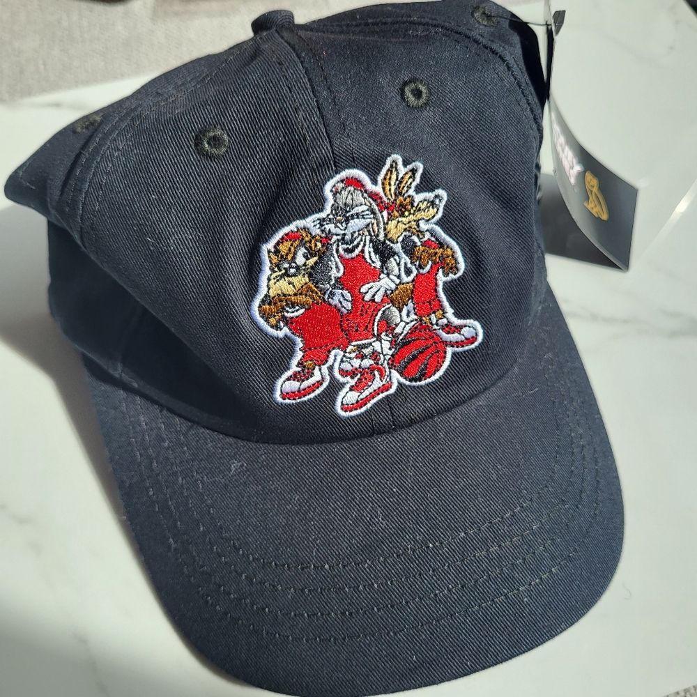 OVO X Looney Tunes Toronto Raptors Black Cap with Cartoon Embroidery